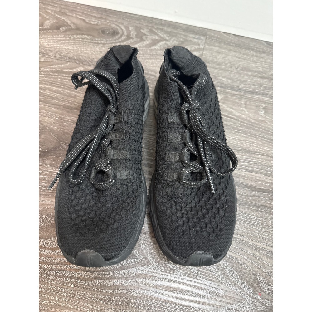 NOBULL Black Knit Runner Women Training Running Shoes Sneakers Reflective Laces